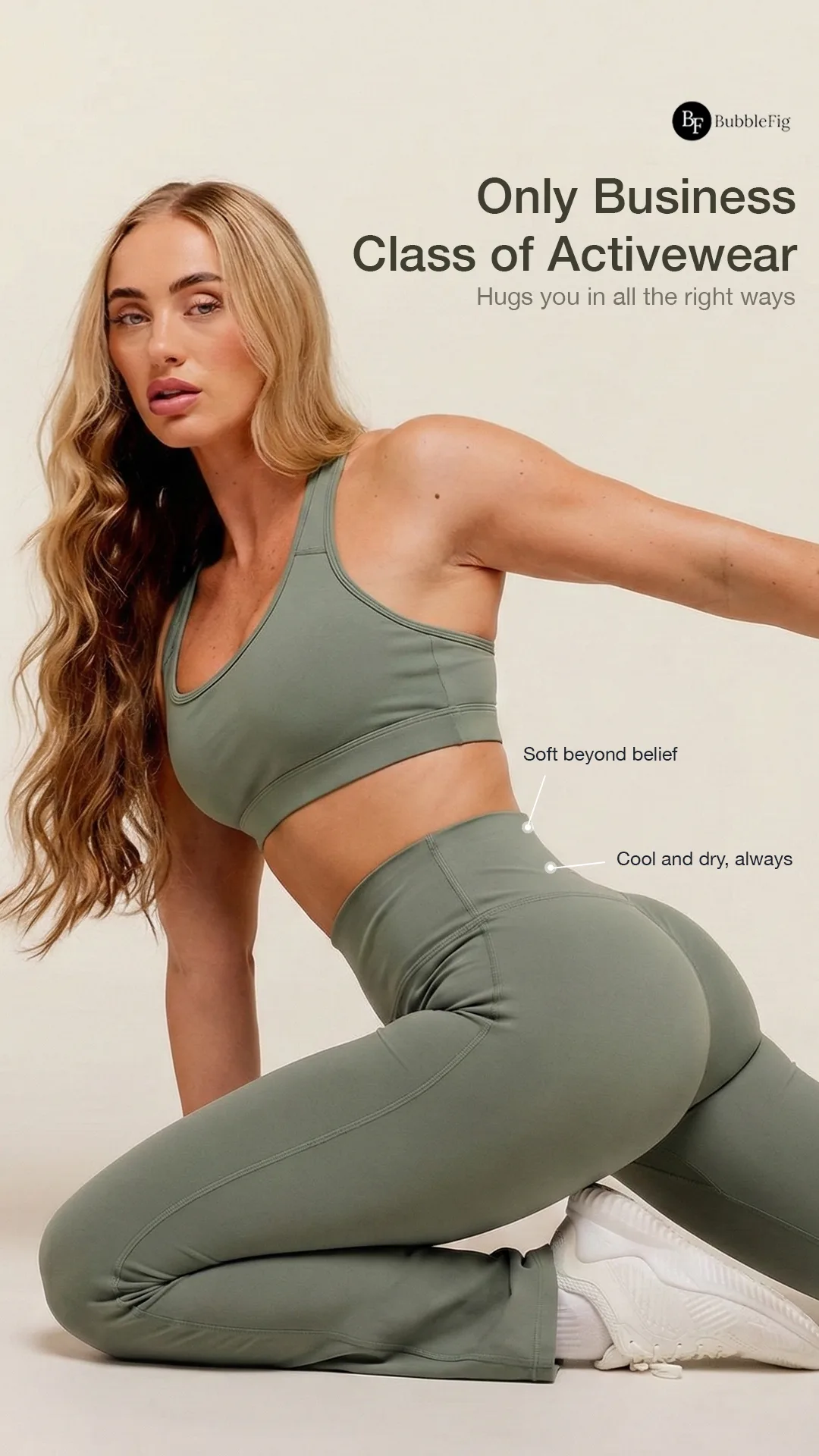 Activewear static ad: "Only Business"